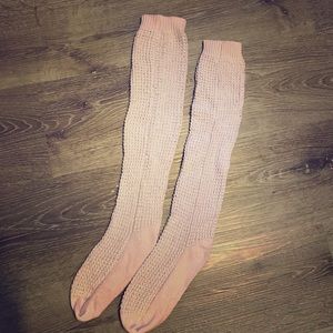 VS PINK Brand Sequin Knee High Socks Pink